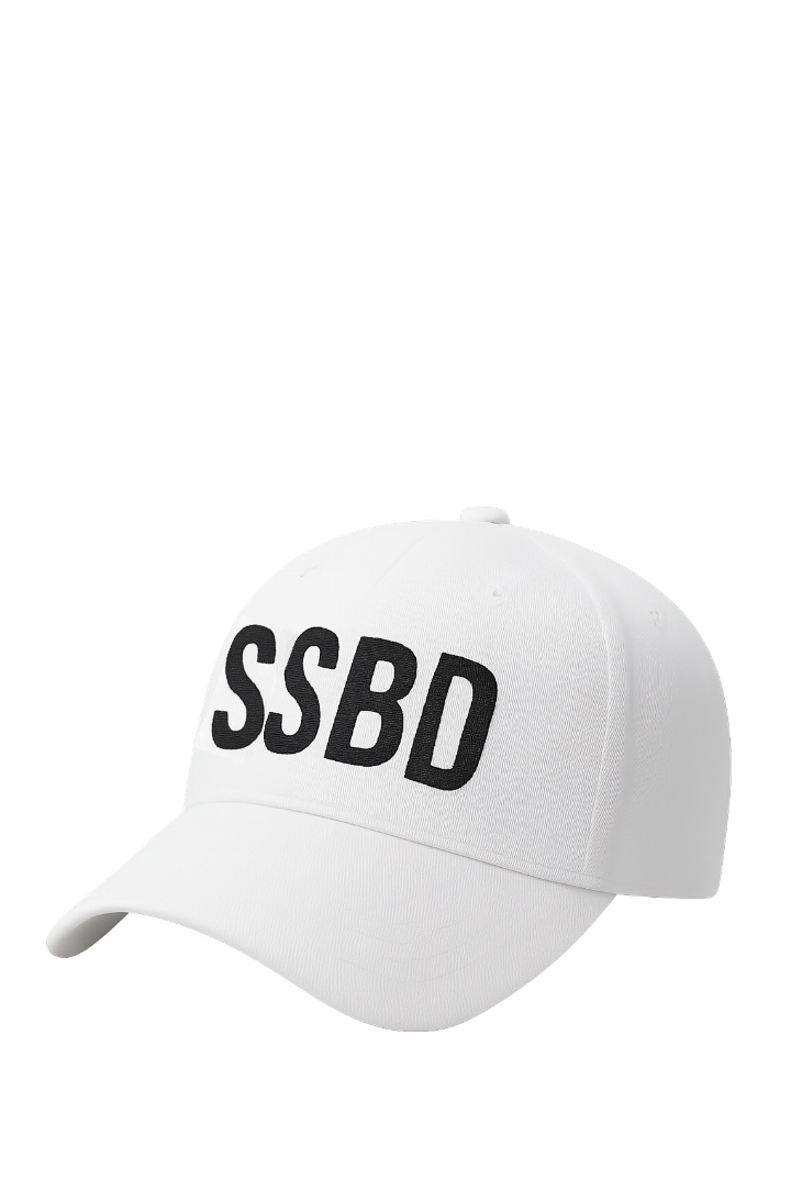 SSBD White Baseball Cap