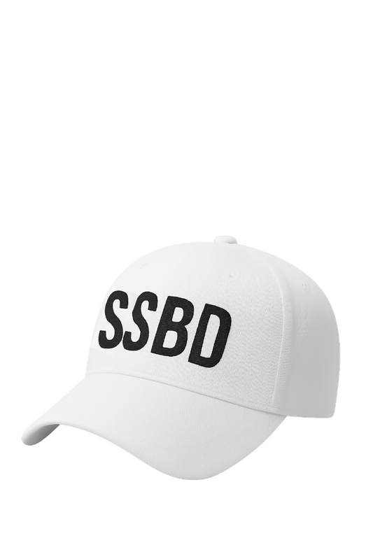 SSBD White Baseball Cap